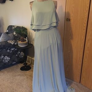 Show me your mumu Silver Sage Green Tank and Skirt